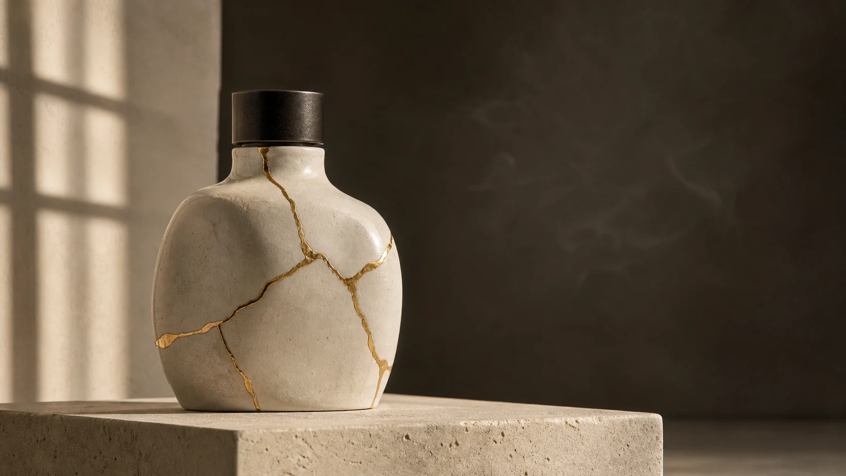 Главный экран сайта парфюмерного дома KINTSUGI
